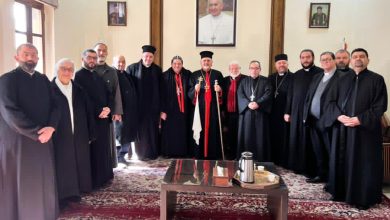 اجتماع لكهنة الأبرشية ترأسه غبطة البطريرك مار اغناطيوس يوسف الثالث يونان و راعي الأبرشية المطران مار يوليان يعقوب مراد