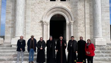 البطريرك يونان يقوم بزيارة تفقّدية إلى مشروع كنيسة ومركز مار أفرام البطريركي