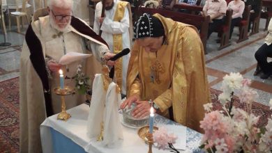 أحد العنصرة وعيد كاتدرائية الروح القدس في الحميدية- حمص.