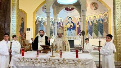 قداس لسيدنا المطران مراد في أحد زيارة العذراء لنسيبتها أليصابات