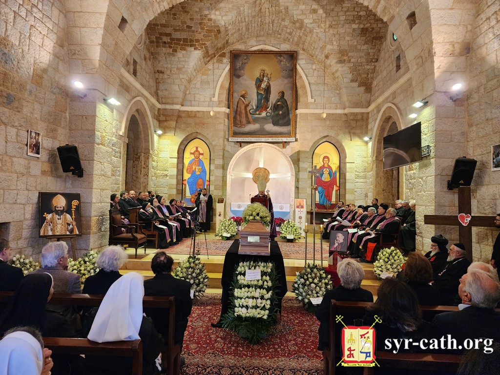 البطريرك مار اغناطيوس يوسف الثالث يونان يترأّس رتبة جنّاز ودفن المثلَّث الرحمات المطران مار فلابيانوس يوسف ملكي المعاون البطريركي سابقاً، دير الشرفة – لبنان